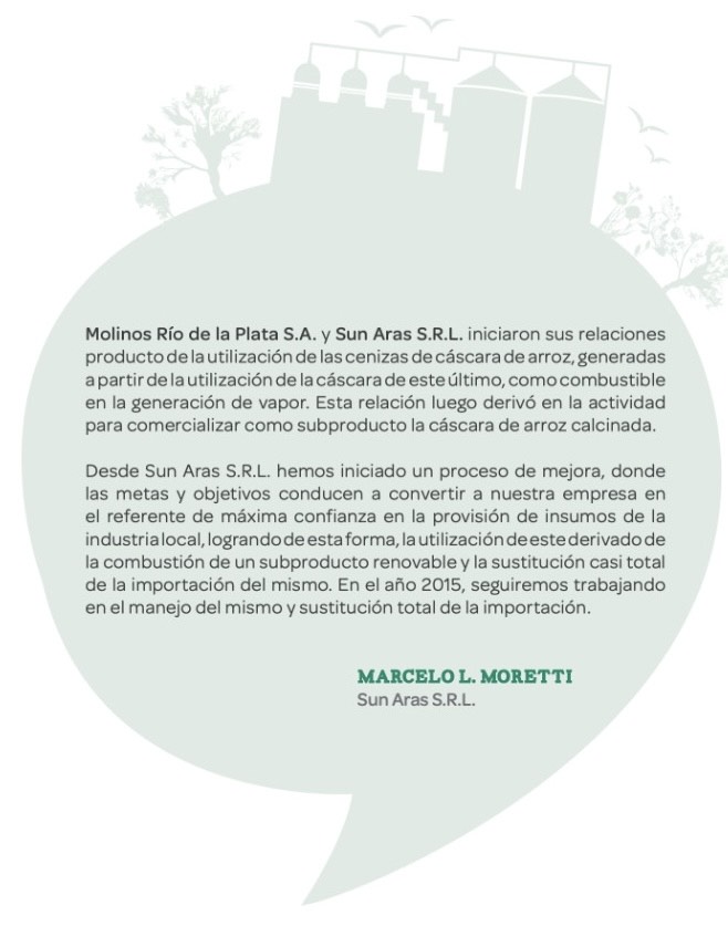 Molinos Rio de la Plata, socios estratégicos de Sun Aras